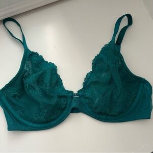 Auden Lace Underwire Bra in Teal